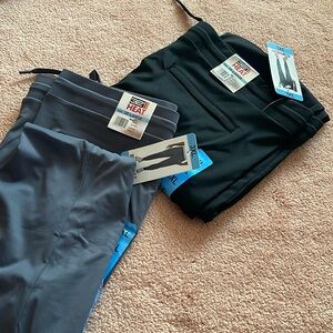 (2)  men’s brand new jogging/fitness pants black & one gray